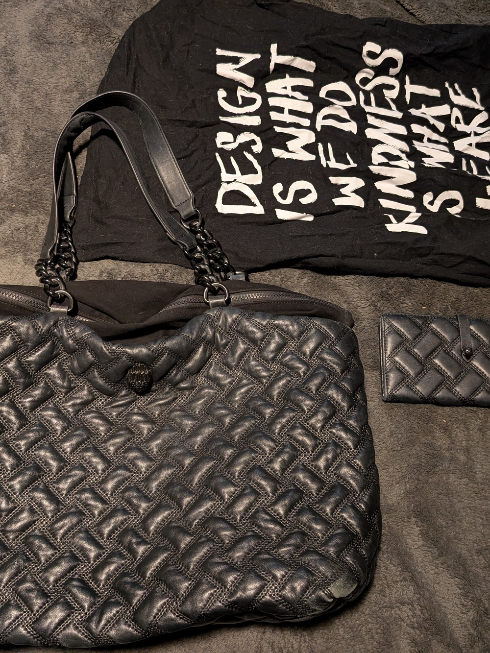 KURT GEIGER BAG W/ MATCHING WALLET & DUST BAG